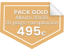 Pack Gold 25 fotografías + álbum